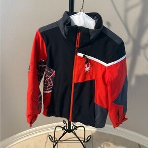 Spyder Black, Gray and Red Ski Jacket